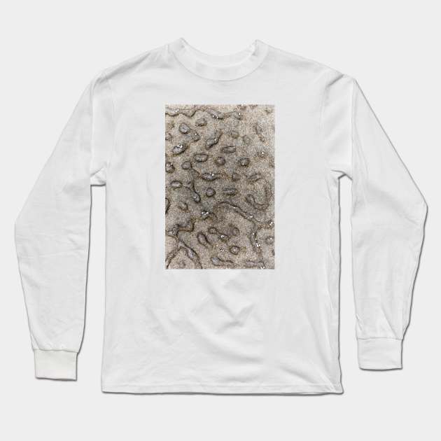 Volcanic Rock Pattern Long Sleeve T-Shirt by textural